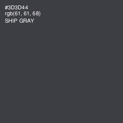 #3D3D44 - Ship Gray Color Image